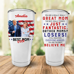 Best Mom Ever Custom Photo and Name Curved Tumbler, Personalized Custom Tumbler 30oz, Mother's Day Gift For Mom, Gift For Wife 682081 - GOP