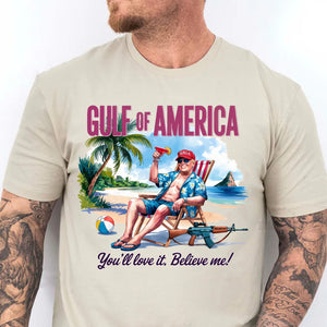 Trump Gulf of America, Humorous Trump On The Beach Sweatshirt, Trump President Funny Bright Shirt 682085 - GOP