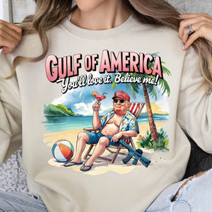 Trump Gulf of America, Humorous Trump Sweatshirt, Funny Trump President Bright Shirt 682086 - GOP