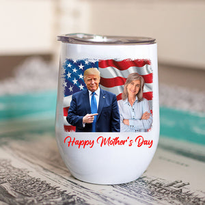 You're The Best Mom Custom Name and Photo Tumbler, Personalized Custom 12oz Wine Tumbler, Gift For Mom, Gift For Wife 682092 - GOP