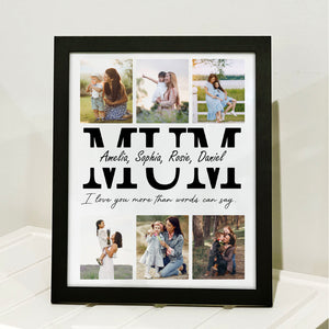 Mother's Day Custom Picture Frame, Personalize Custom Photo and Name Frame, Family Gift Frame, Gift for Mom, Gift for Wife 682112