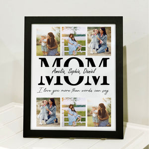 Mother's Day Custom Picture Frame, Personalize Custom Photo and Name Frame, Family Gift Frame, Gift for Mom, Gift for Wife 682112