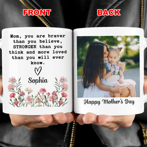 Mom Present Custom Mug, Personalized Custom Name and Photo White Mug Accent Mug, Mother's Day Gift, Gift for Mom, Gift for Wife 682115