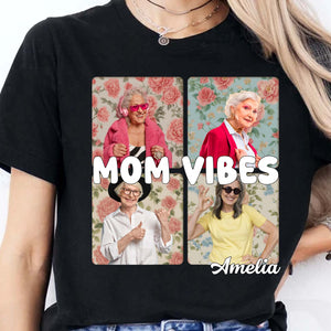 Custom 90s Retro Mom Vibes Shirt, Funny Personalized Custom Tee Shirt, Gift for Mother's Day, Gift for Mom, Gift for Wife 682129