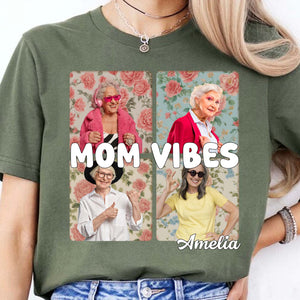 Custom 90s Retro Mom Vibes Shirt, Funny Personalized Custom Tee Shirt, Gift for Mother's Day, Gift for Mom, Gift for Wife 682129