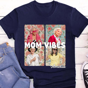 Custom 90s Retro Mom Vibes Shirt, Funny Personalized Custom Tee Shirt, Gift for Mother's Day, Gift for Mom, Gift for Wife 682129