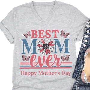 Custom Best Mom Ever Shirt, Personalized Vintage Custom Name Shirt, Mother's Day Shirt Bright, Gift for Mom, Gift for Wife 682132