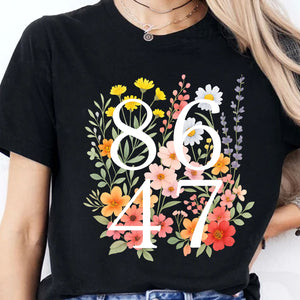 Retro 8647 Anti Trump Shirt, Anti Republican Fascism Tee, Liberal Resist Dark Shirt 682171