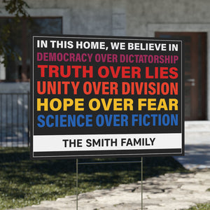 Personalized 8647 Anti Trump Resistance Sign, Custom Political Protest Yard Sign, Bold Anti Trump Message Yard Sign 682179