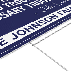 Get in Trouble Necessary Trouble Sign, Personalized Political Protest Sign, 8647 Anti Trump, Civil Rights Icon Protest Yard Sign 682182