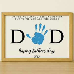 Personalized DIY Message Frame for Dad, Father's Day Handprint Frame, Special Gift for Dad, Gift for Husband 682265