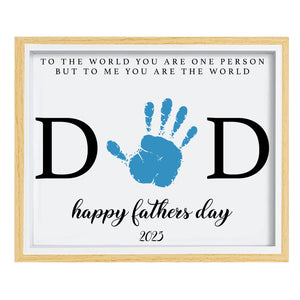 Personalized DIY Message Frame for Dad, Father's Day Handprint Frame, Special Gift for Dad, Gift for Husband 682265