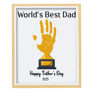 Personalized DIY Handprint Art Frame for Dad, Father's Day Printable Frame, Special Gift for Dad, Gift for Husband 682266