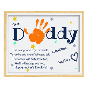 Personalized DIY Frame with Poem for Dad, Father's Day Handprint Frame, Special Gift for Dad, Gift for Husband 682285