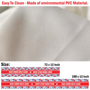 Personalized Custom Text Table Runner, Trump 4th of July Table Runner for Kitchen 682326