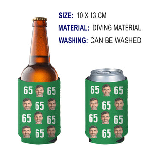 Personalized Portrait Photo Can Cooler | Custom Photo Face Can Holder | Gift for Family | Father's Day, Mother's Day Gift 682411