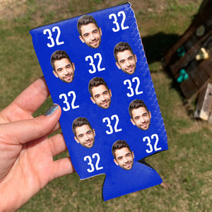 Personalized Portrait Photo Can Cooler | Custom Photo Face Can Holder | Gift for Family | Father's Day, Mother's Day Gift 682411