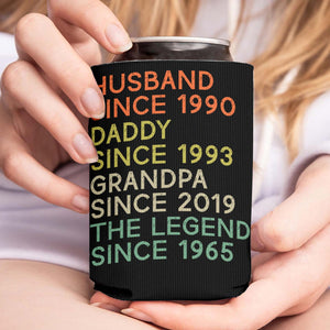 Personalized Text and Title Can Cooler | Custom Title and Date Can Holder | Gift for Family | Father's Day Gift 682471