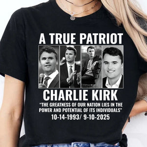 Justice For Charlie Kirk Shirt | A True Patriot Memorial Tee | Prayers Up for Charlie | Human Rights Activist Political Justice Shirt 682823
