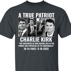Justice For Charlie Kirk Shirt | A True Patriot Memorial Tee | Prayers Up for Charlie | Human Rights Activist Political Justice Shirt 682823