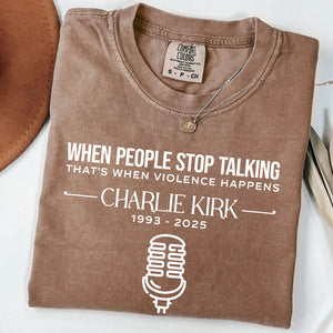 Charlie Kirk Memorial Comfort Colors Shirt | RIP Charlie Kirk Tee | Motivational Free Speech Comfort Colors Shirt | Justice For Charlie Kirk Shirt 682837