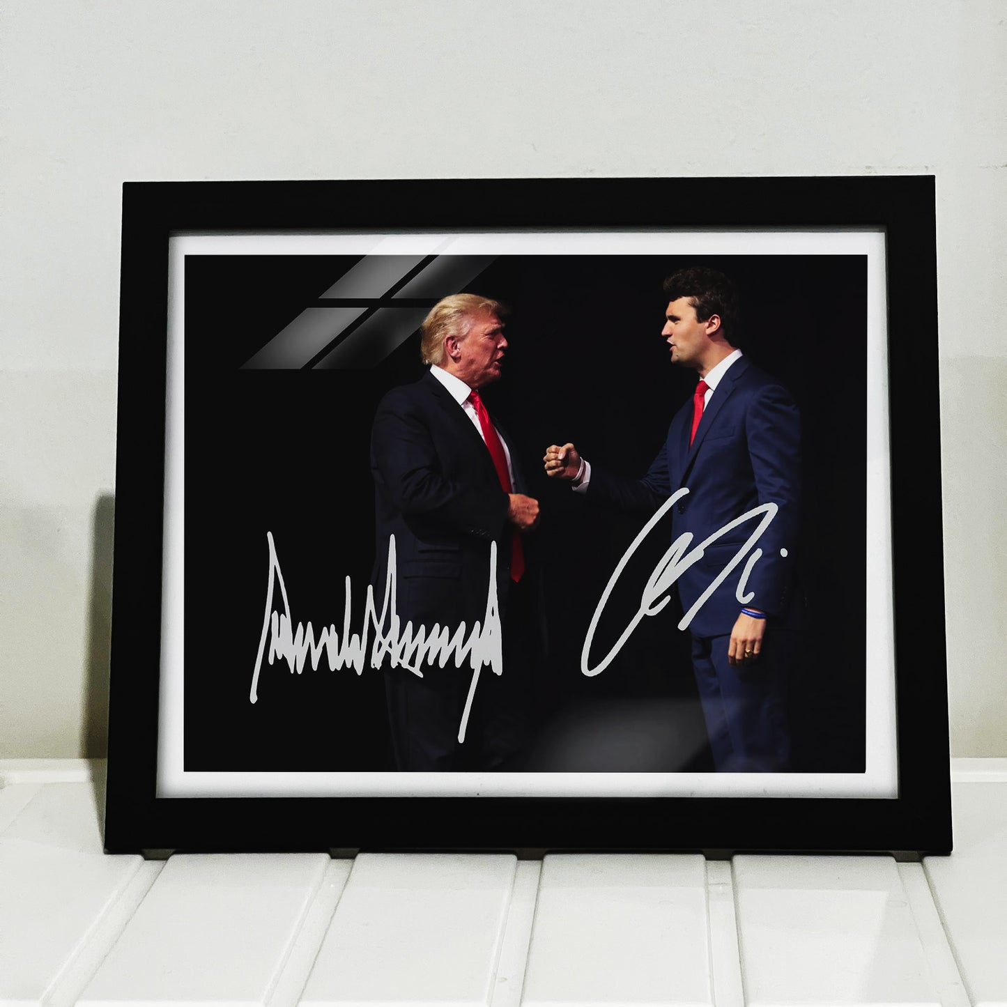Charlie Kirk Autographed Signed Picture Frame | Donald Trump Free Speech Signature Frame | Political Picture Frame 682868