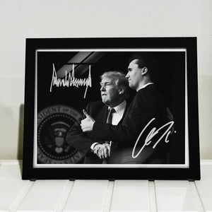 Charlie Kirk Autographed Signed Picture Frame | Donald Trump MAGA Free Speech Signature Frame | Political Picture Frame 682869
