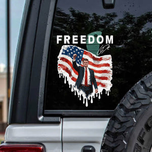 Freedom Charlie Kirk Decal | Support Charlie Kirk Car Decal | Prayers Up for Charlie Kirk Sticker 683117