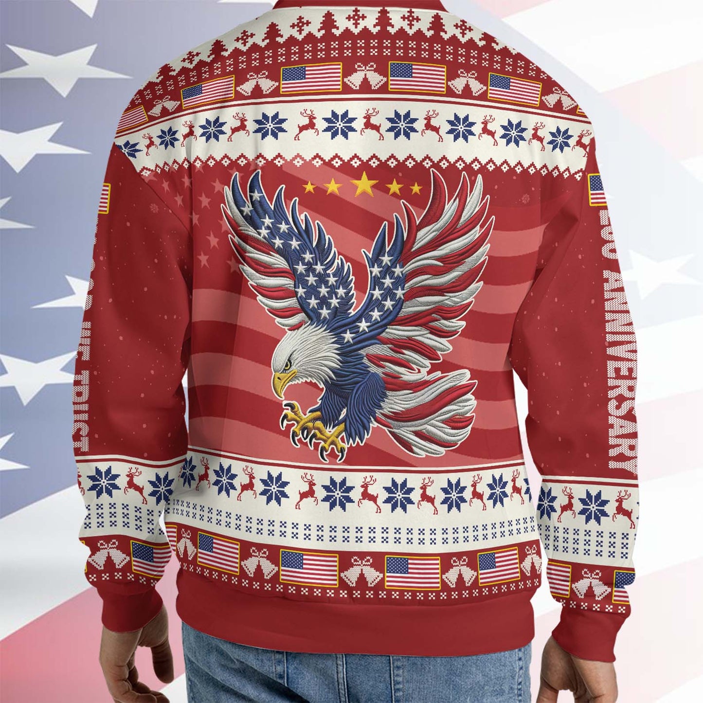 250 Years Of Freedom 1776-2026 Ugly Sweater, In God We Trust All-Over-Printed Sweatshirt 683236