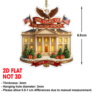 250 Years of America Acrylic Ornament | 250th Anniversary 1776–2026 | Patriotic 4th of July Ornament 683277