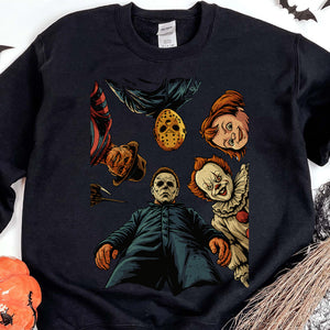 Halloween Characters Shirt | Horror Movie Halloween Shirt | Retro Halloween T-Shirt 683306
