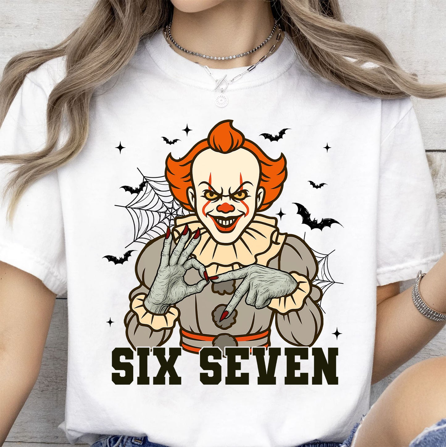 Funny 67 Halloween Shirt | Six Seven Meme Sweatshirt | Spooky Halloween Season Shirt 683312-4
