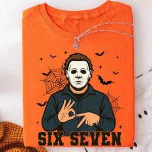Funny 67 Halloween Shirt | Six Seven Meme Sweatshirt | Spooky Halloween Season Shirt 683312-2