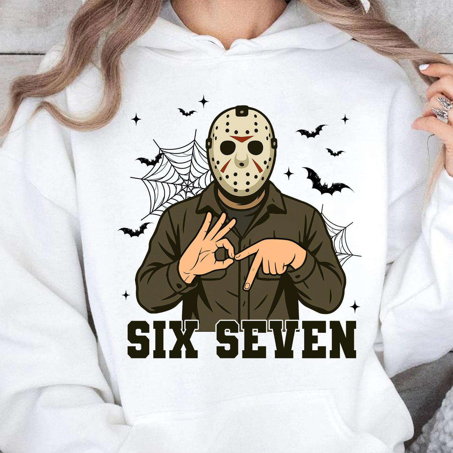 Funny 67 Halloween Shirt | Six Seven Meme Sweatshirt | Spooky Halloween Season Shirt 683312-1