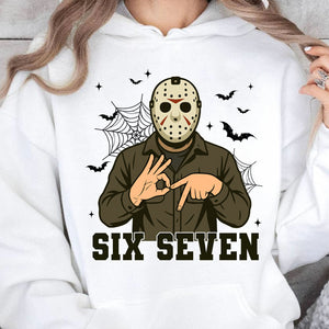 Funny 67 Halloween Shirt | Six Seven Meme Sweatshirt | Spooky Halloween Season Shirt 683312-1