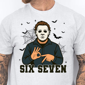 Funny 67 Halloween Shirt | Six Seven Meme Sweatshirt | Spooky Halloween Season Shirt 683312-2