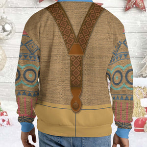 Oaken Frozen Ugly Sweater, Disney Wandering Oaken Christmas All-Over-Printed Sweatshirt 683315