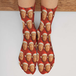Funny Trump Santa Socks, President Donald Trump Socks, Funny Socks For Christmas 683366 - GOP