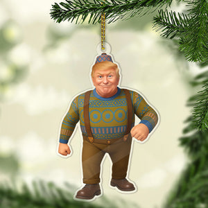 Donald Trump Acrylic Ornament, Oaken Frozen Christmas Ornament, Perfect for Car & Christmas Tree Decor 683395 - GOP