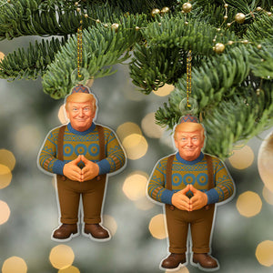 President Donald Trump Acrylic Ornament, Oaken Frozen Christmas Ornament 683397 - GOP