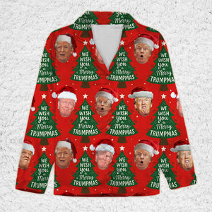 Funny Trump Face Santa Sweatpants, President Donald Trump Sweatpants, Trump Sweatpants Pajamas For Christmas 683413 - GOP