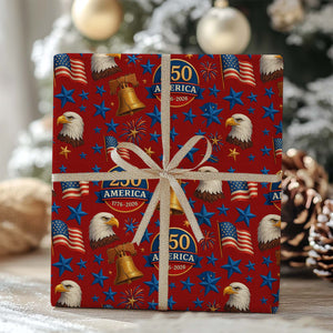 250 Years of America Wrapping Paper, 250 Years Anniversary Wrapping Paper, Wrapping Paper For Christmas 683442
