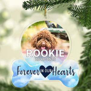 Custom Dog Photo Upload 2025 Acrylic Ornament | Personalized Pet Photo Christmas Ornament | Gift for Dog Lovers 683455