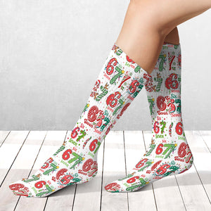Christmas Six Seven Socks | Funny 6 7 Meme Socks | Trending 6 7 Socks for Christmas 683652