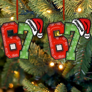 Customize Name and Year 67 Acrylic Ornament | Personalized Six Seven Slang Christmas Decoration | Funny Gift for Christmas 683668