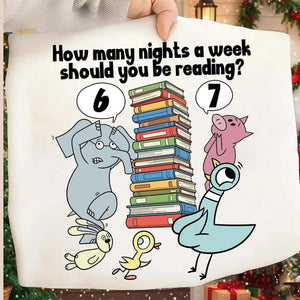 How Many Nights A Week Should You Be Reading 6-7 Shirt | Teacher Six Seven 67 Shirt | Funny 6 7 Meme Sweatshirt 683683