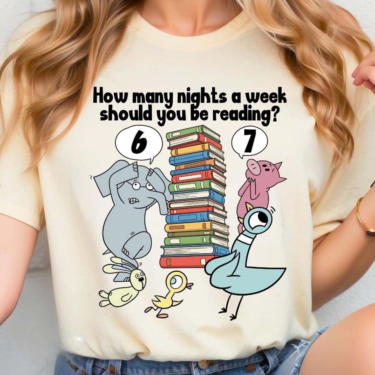 How Many Nights A Week Should You Be Reading 6-7 Shirt | Teacher Six Seven 67 Shirt | Funny 6 7 Meme Sweatshirt 683683