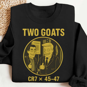 Two Goats CR7 x 45/47 Shirt | Funny Trump CR7 Meme Dark Shirt | Funny Trump Shirt 683742 - GOP