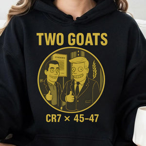 Two Goats CR7 x 45/47 Shirt | Funny Trump CR7 Meme Dark Shirt | Funny Trump Shirt 683742 - GOP