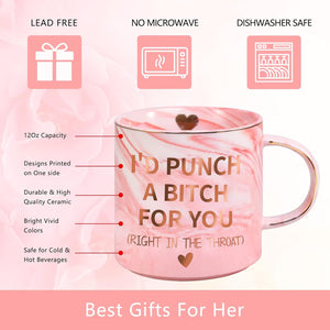 I'd Punch For You Mug, Valentines Day Gift Pink Mug, Funny Birthday Valentines Gift For Couple, For Family 683804